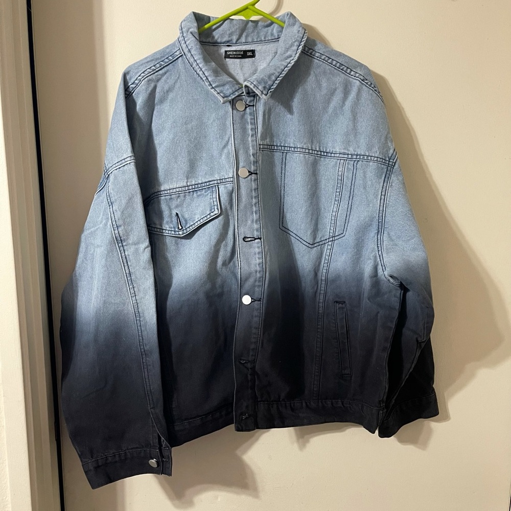 Women’s Ombré denim jacket plus size